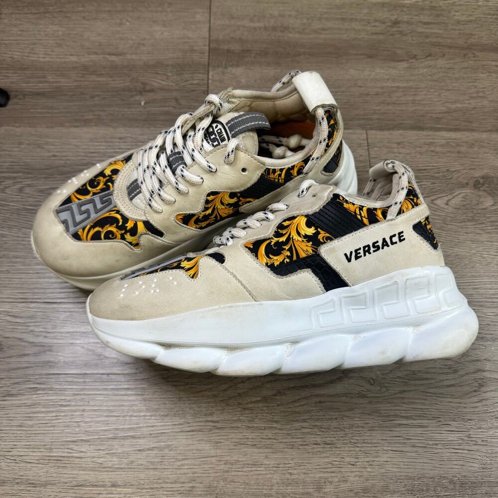 Versace Chain Reaction 2 Barocco Print White